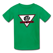 Load image into Gallery viewer, Heart On My Sleeve Kids' T-Shirt - kelly green